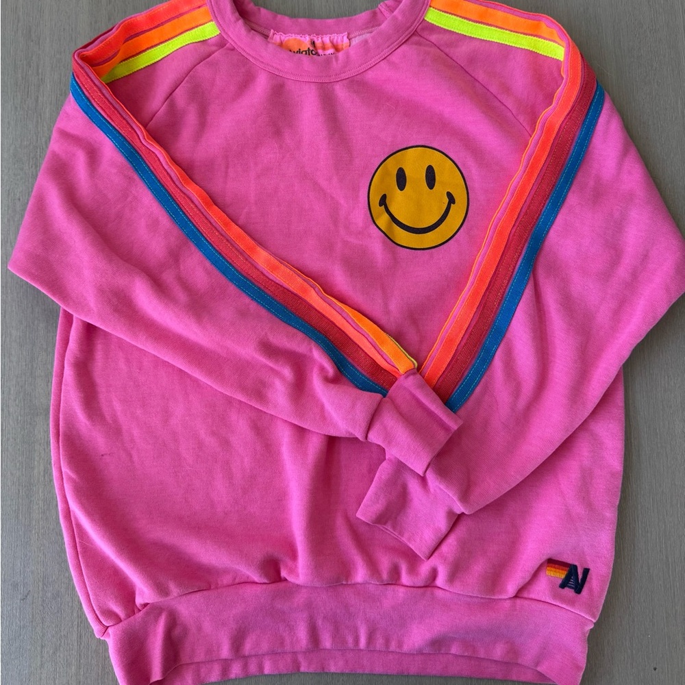 Beautiful and super cozy. You’re not going to want to take this sweatshirt off!